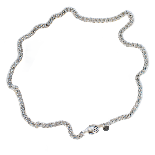 the hand clasp necklace