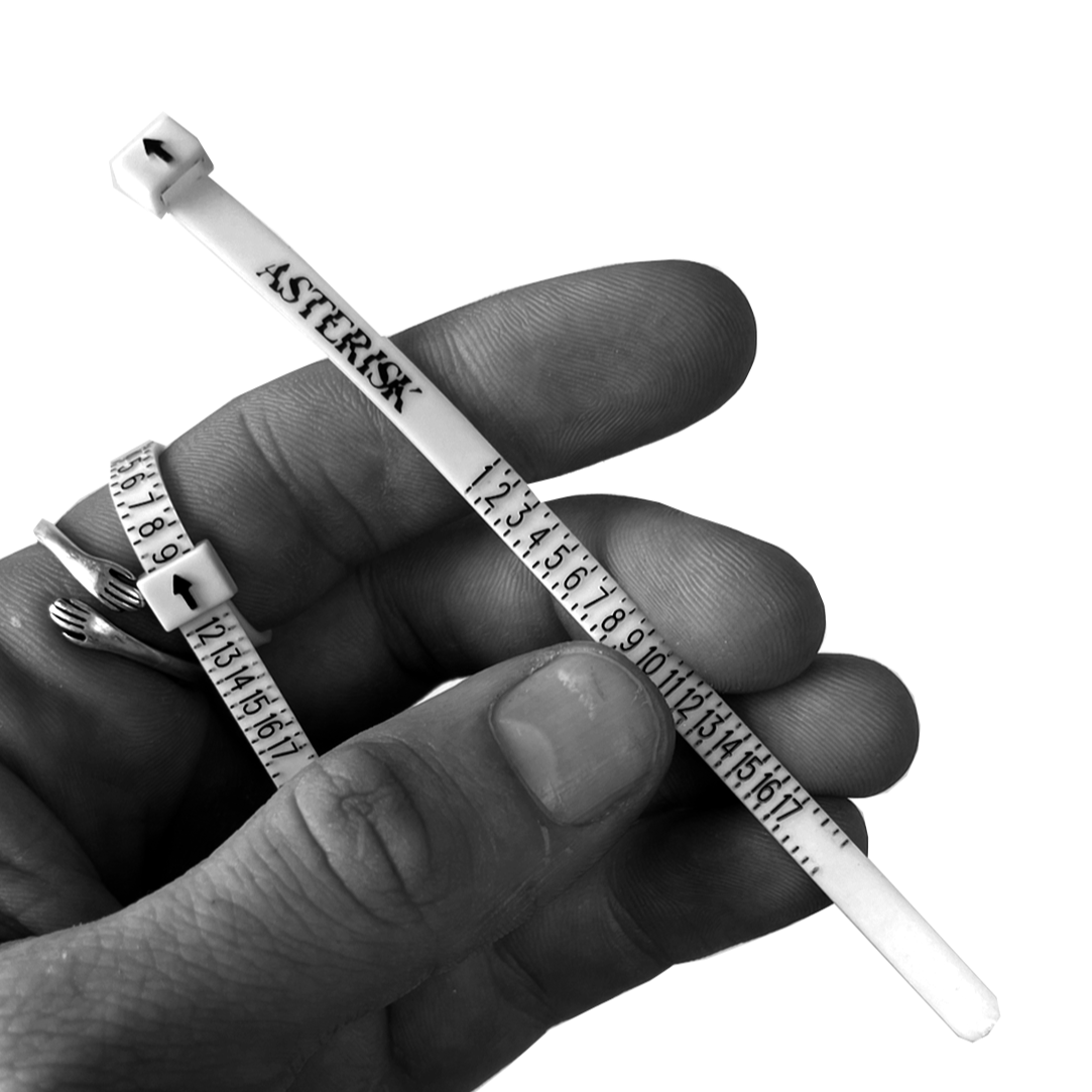 Free ring sizer + sticker